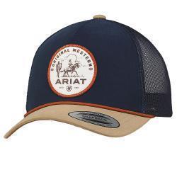 Ariat Mens Cap Snap Back Desert Scene Patch Navy