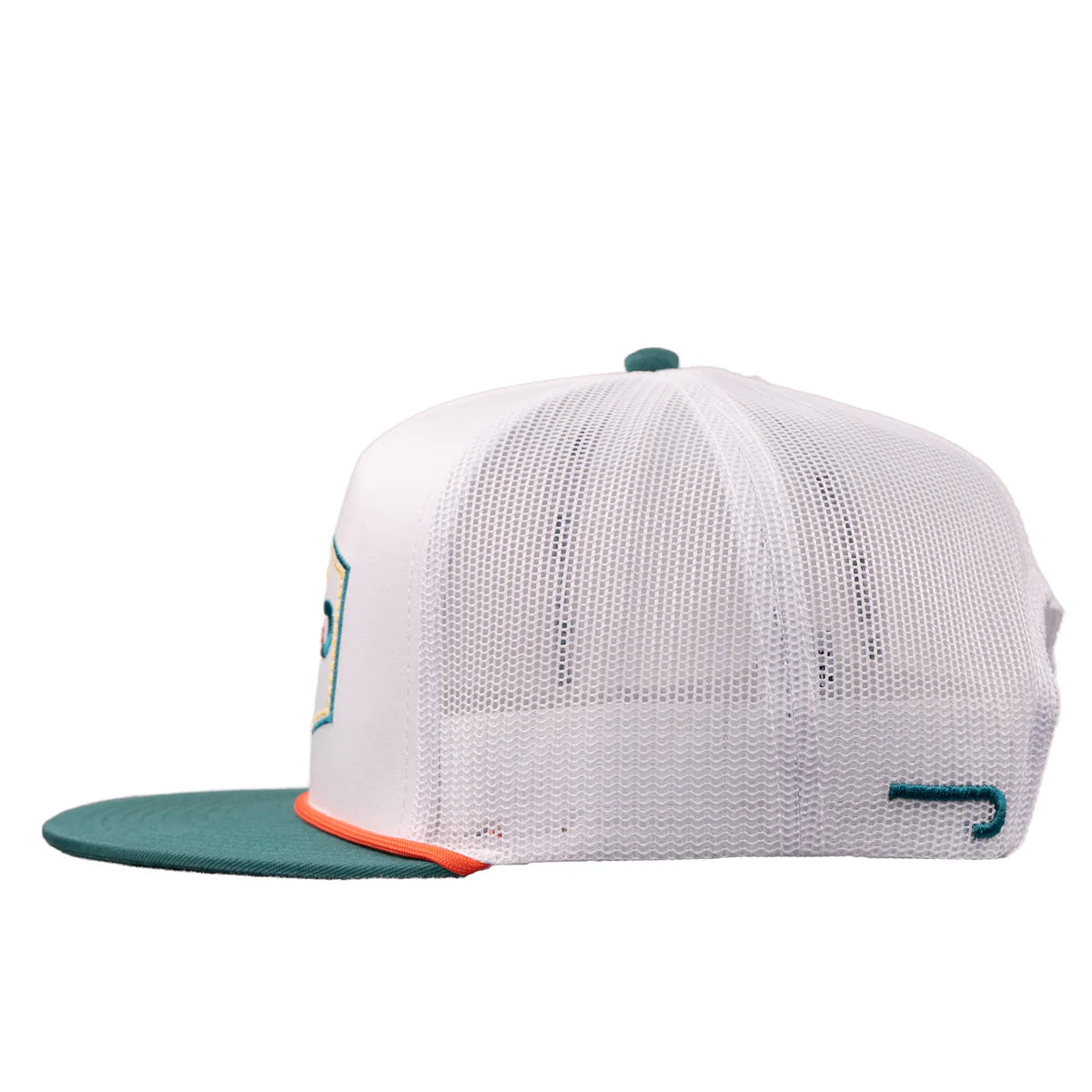 Lazy J Ranch White & Green Enchanted Classic Rope Trucker Hat