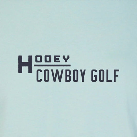 "Country Clubbin' " Cloud Blue Cowboy Golf T-shirt