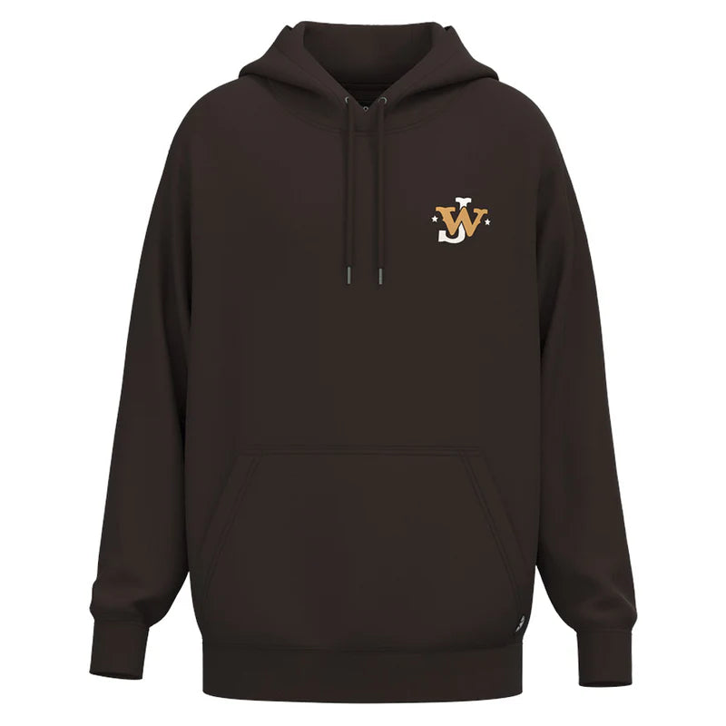 "JW Cattle Co" Hoody Brown w/White Logo