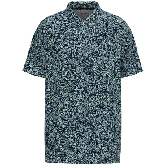 "The Drive" Polo Cloud Blue w/Hemlock Lines