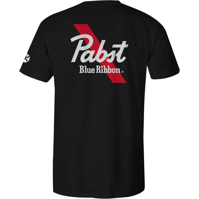 Pabst Blue Ribbon" Black w/Red & White T-Shirt