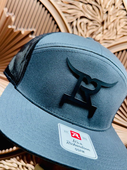 Rustic Ranch Wear Grey & Black Snapback