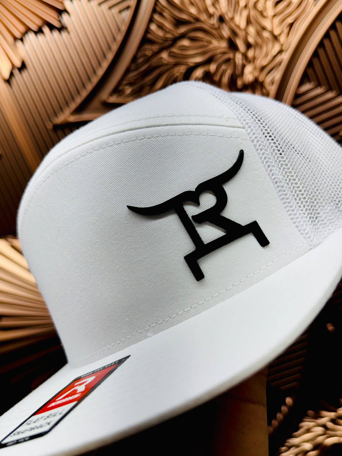 Rustic Ranch Wear Snapback White & Black