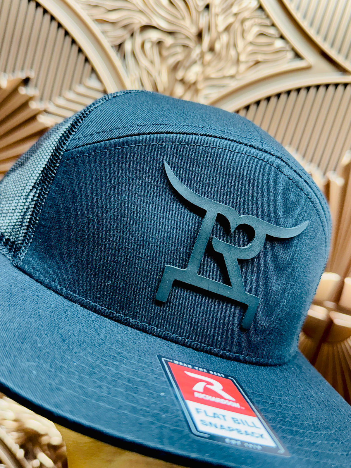 Rustic Ranch Wear Black on Black Snapback