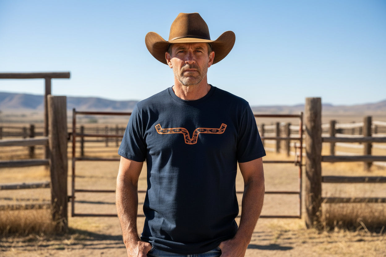ROWELL TEE- BLACK/BROWN