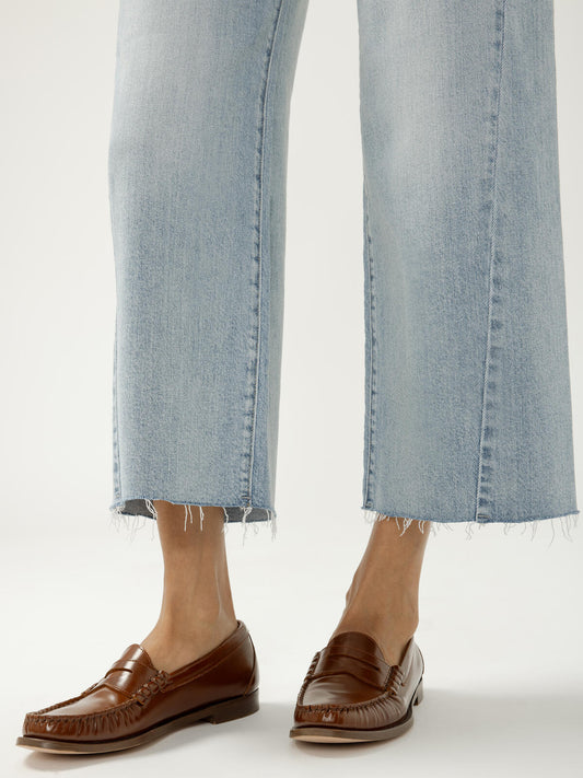 Suki Mid Rise Cropped Wide Leg Jeans/West End