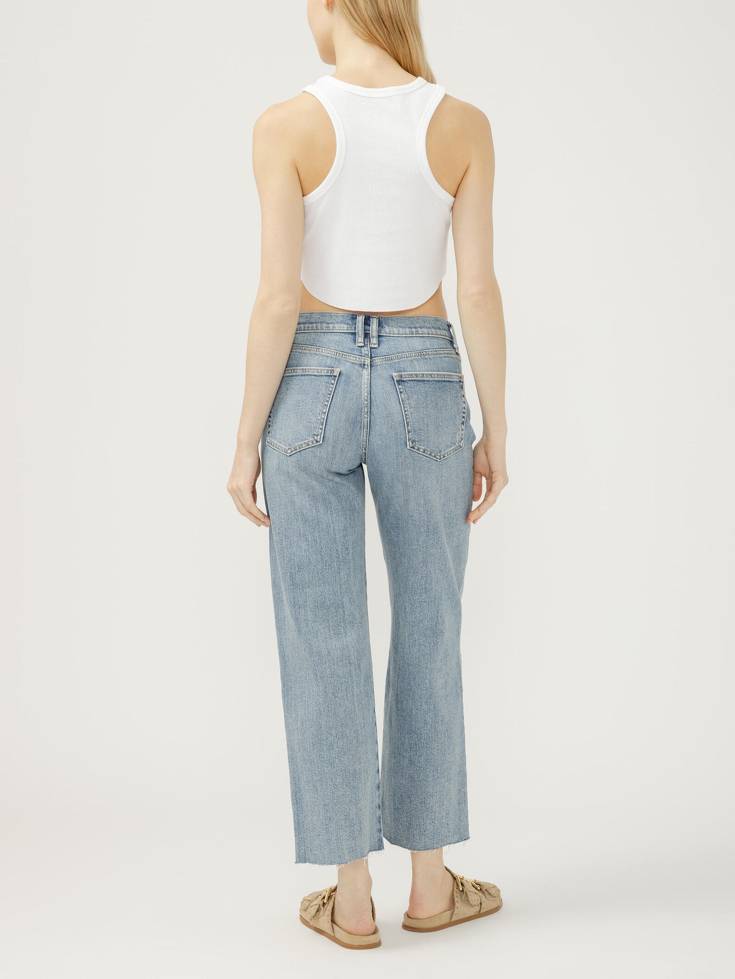 Western Relaxed Straight Leg Jeans