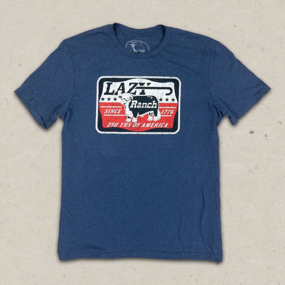 Lazy J Ranch Liberty Short Sleeve T-Shirt - Navy