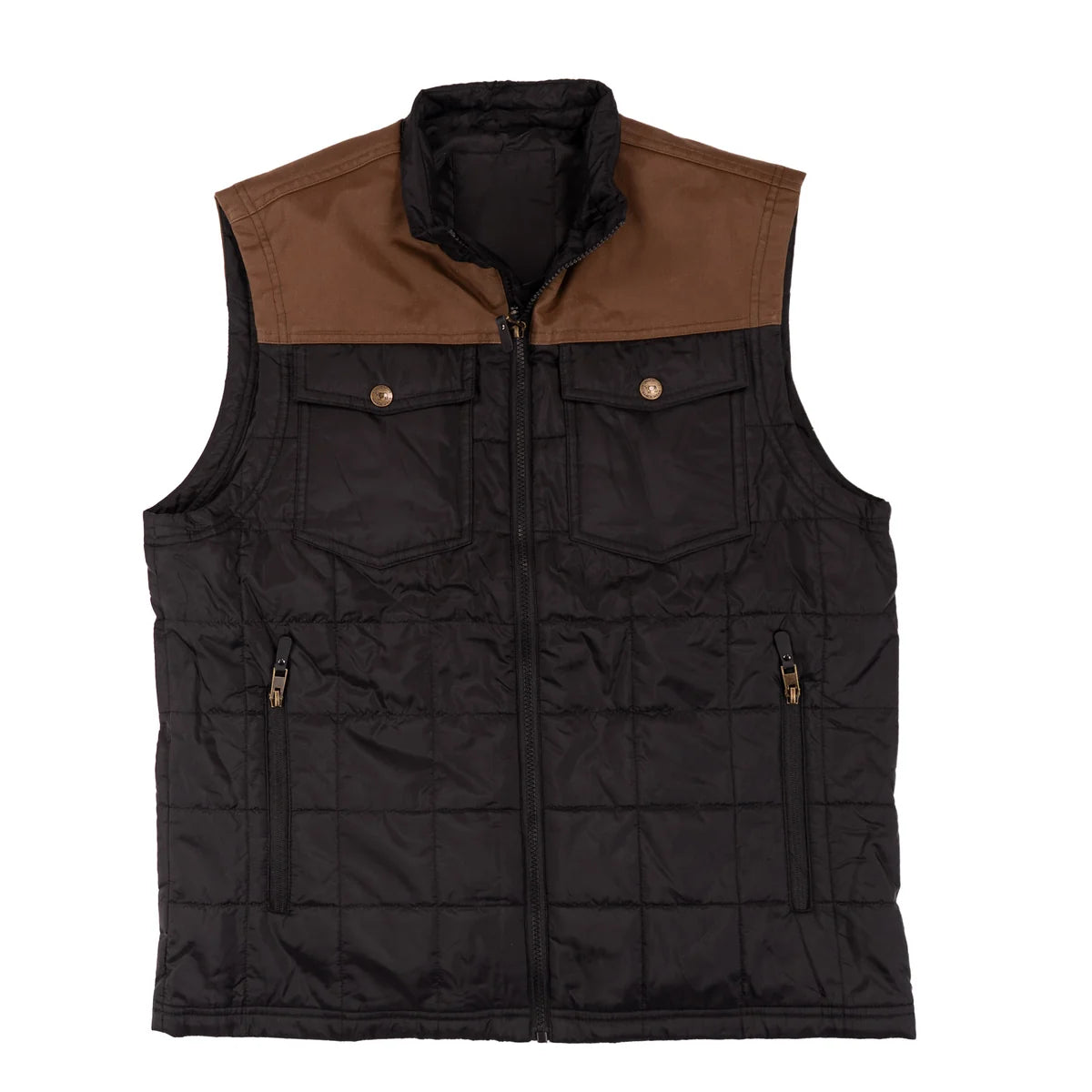 Lazy J Ranch Men's Lightweight Relaxed Fit Vest - Brown