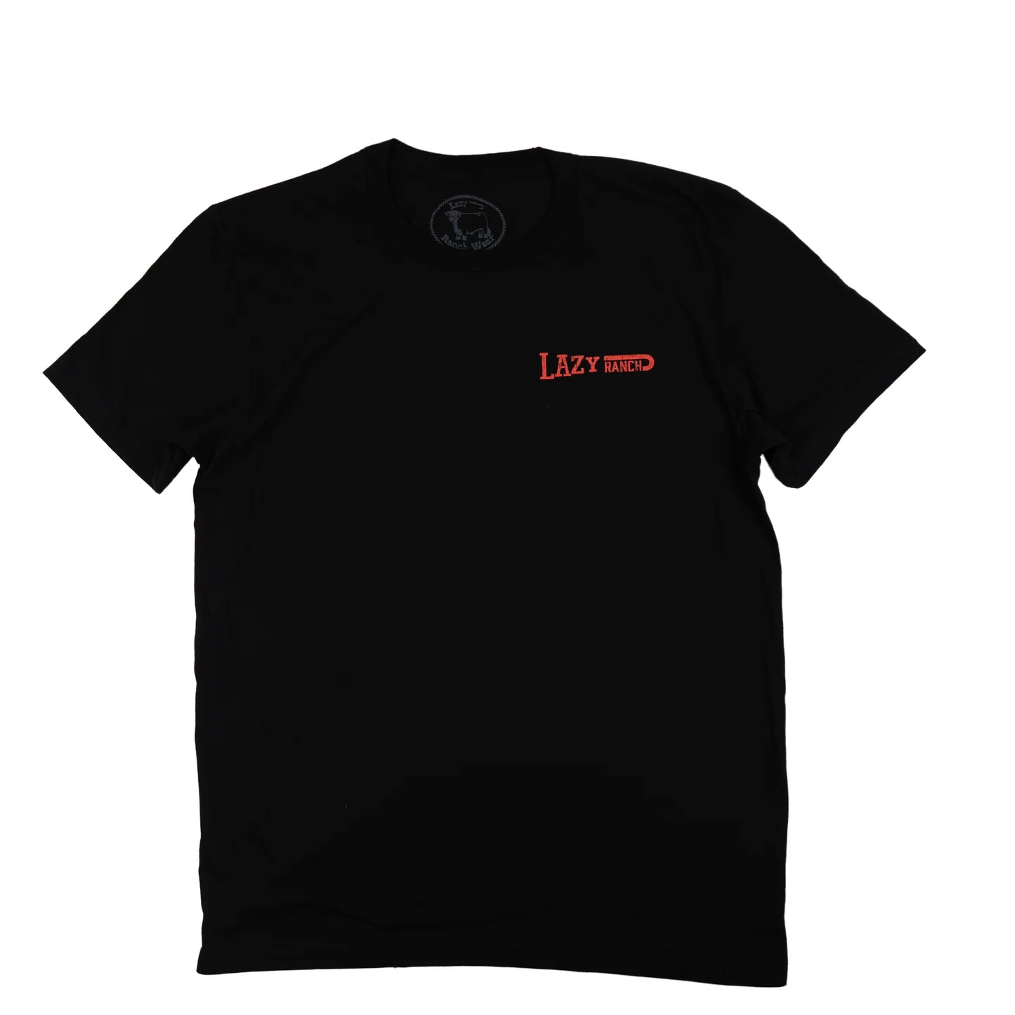 Lazy J Ranch Black Domino Short Sleeve T-Shirt - Black