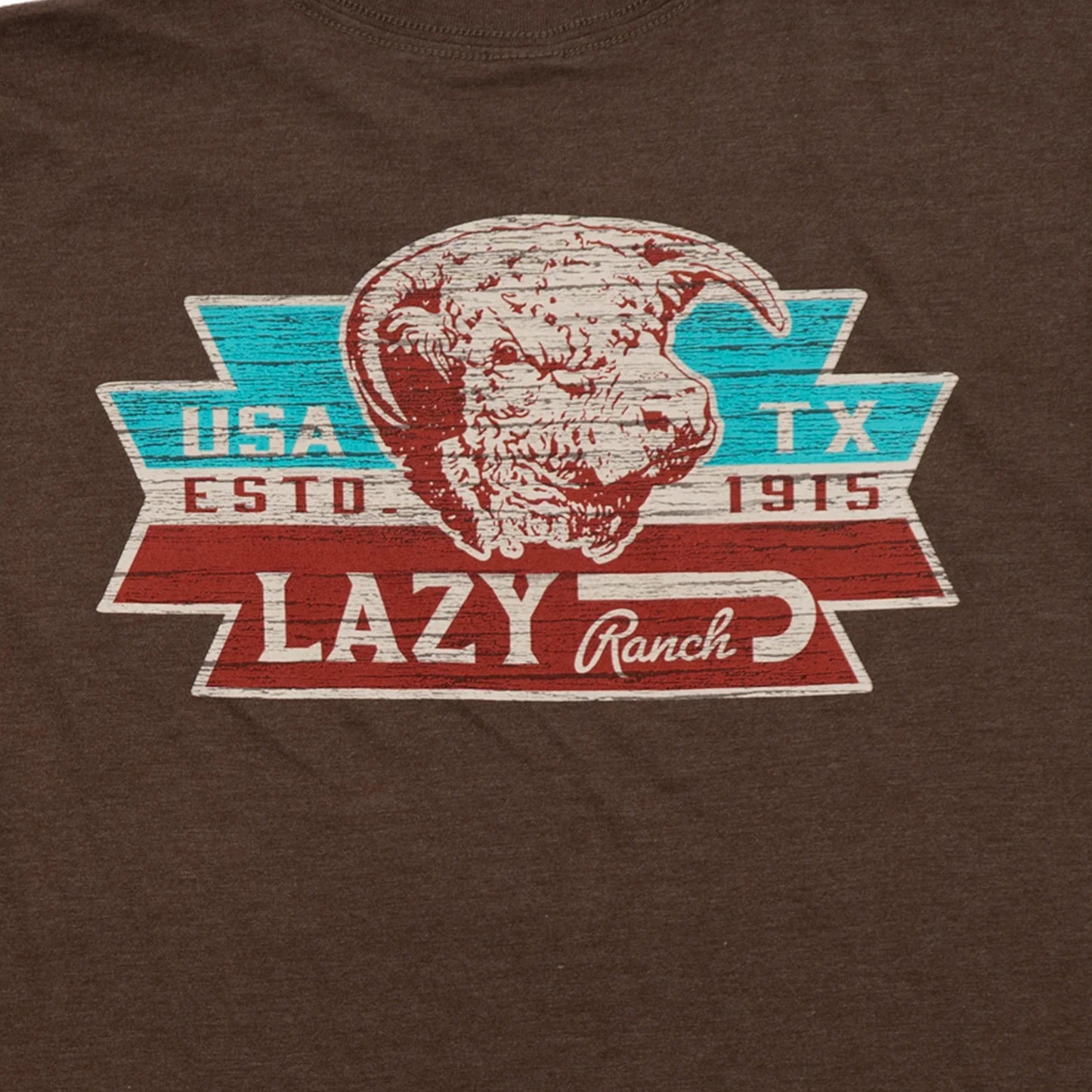 Lazy J Ranch El Rancho Short Sleeve T-Shirt - Brown