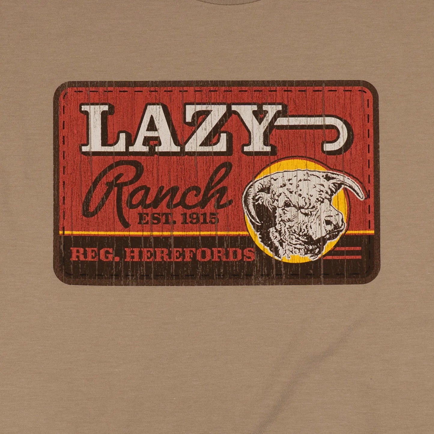 Lazy J Ranch Hard Day Short Sleeve T-Shirt - Tan