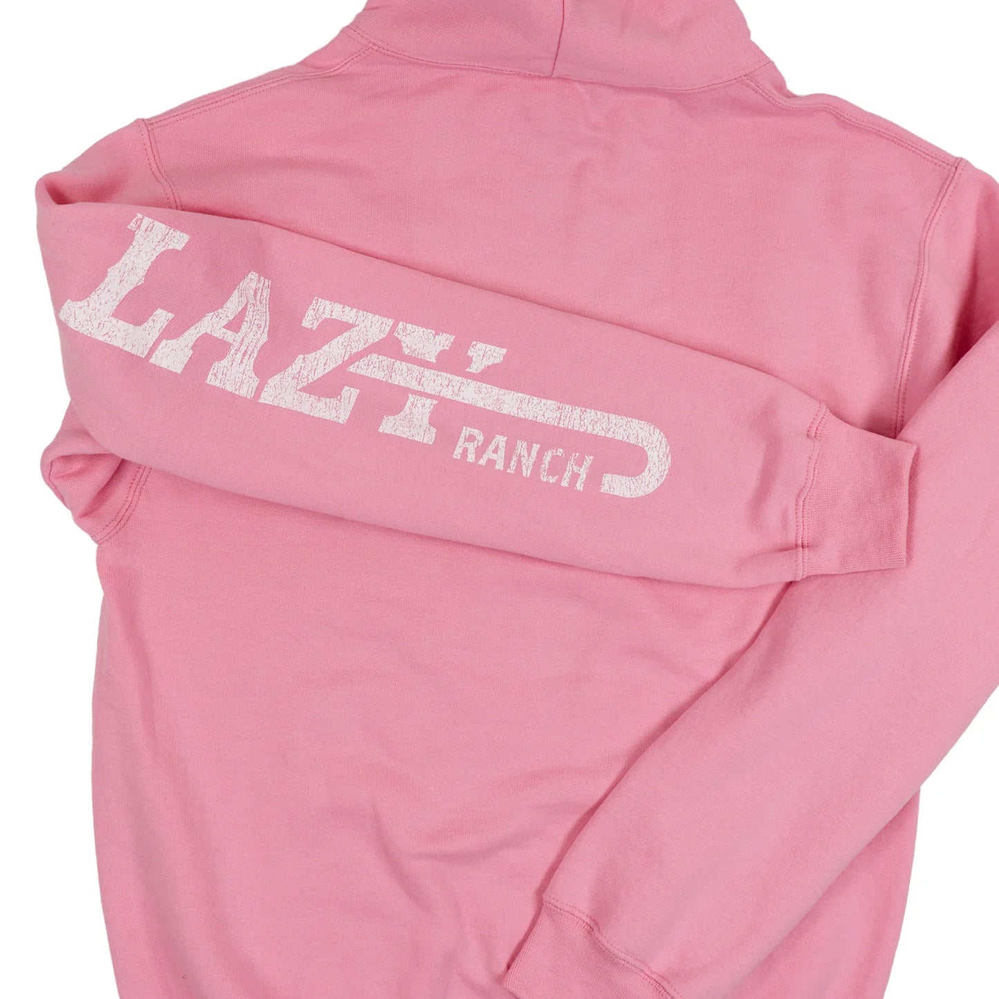 Lazy J Ranch Iron Horn Long Sleeve Hoodie - Pink