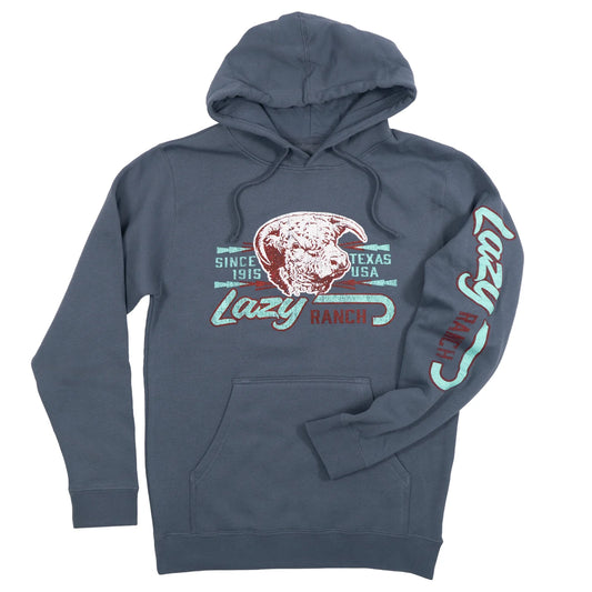 Lazy J Ranch Maverick Pullover Hoodie - Storm Blue