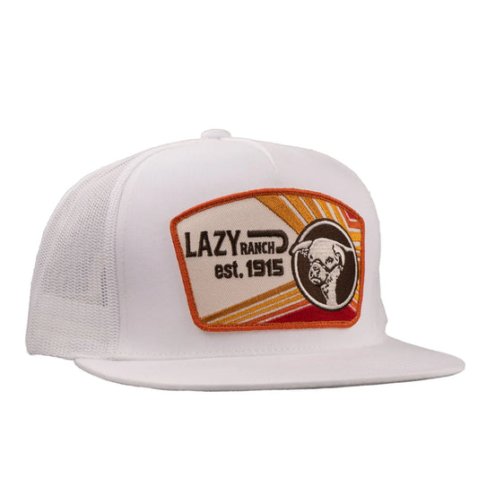 Lazy J Ranch White Daybreak Classic Five Panel Trucker Hat