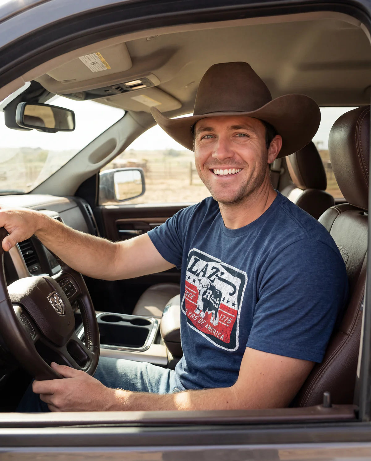 Lazy J Ranch Liberty Short Sleeve T-Shirt - Navy