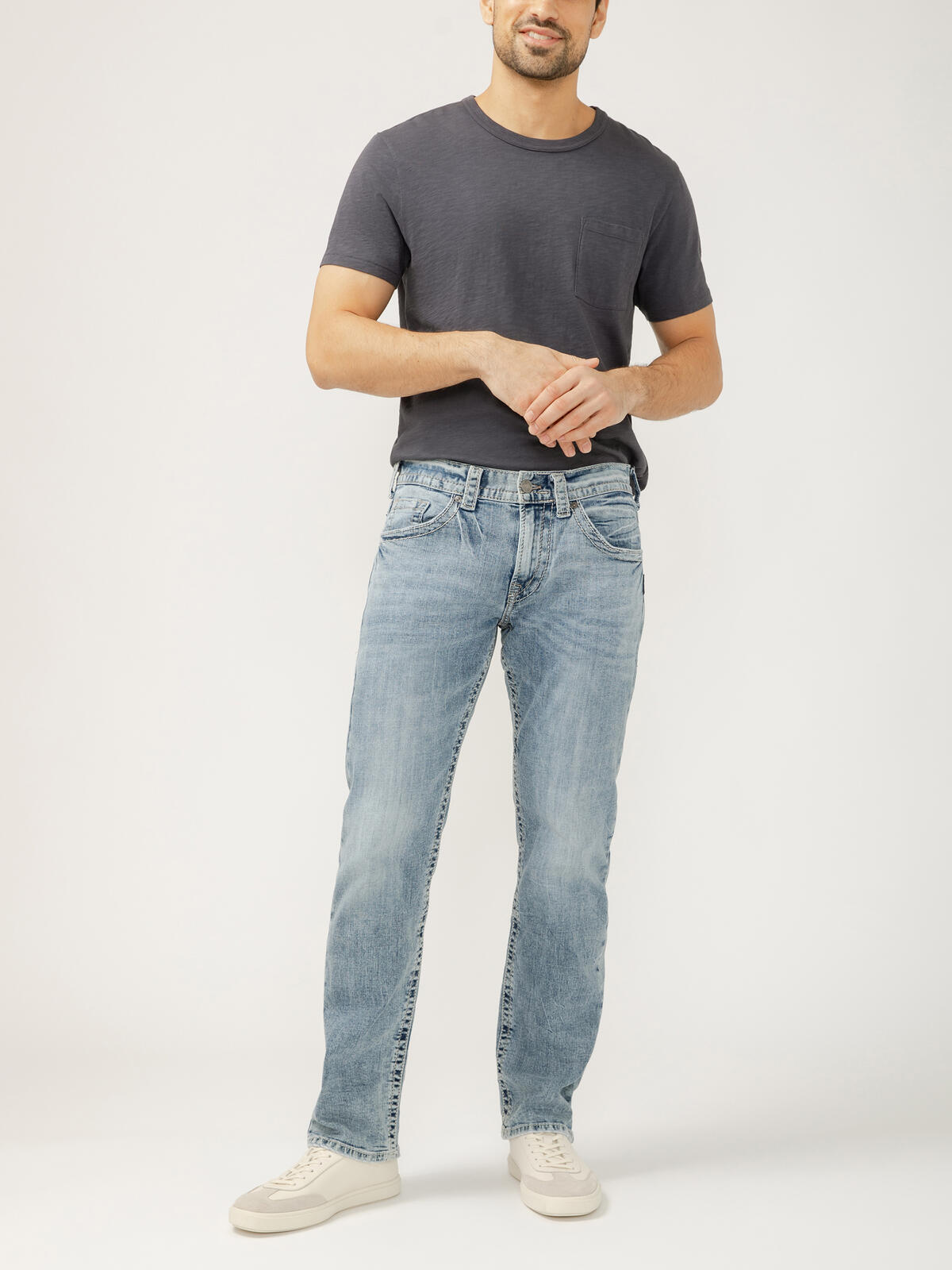 Eddie Relaxed Fit Slim Straight Jeans/Indigo
