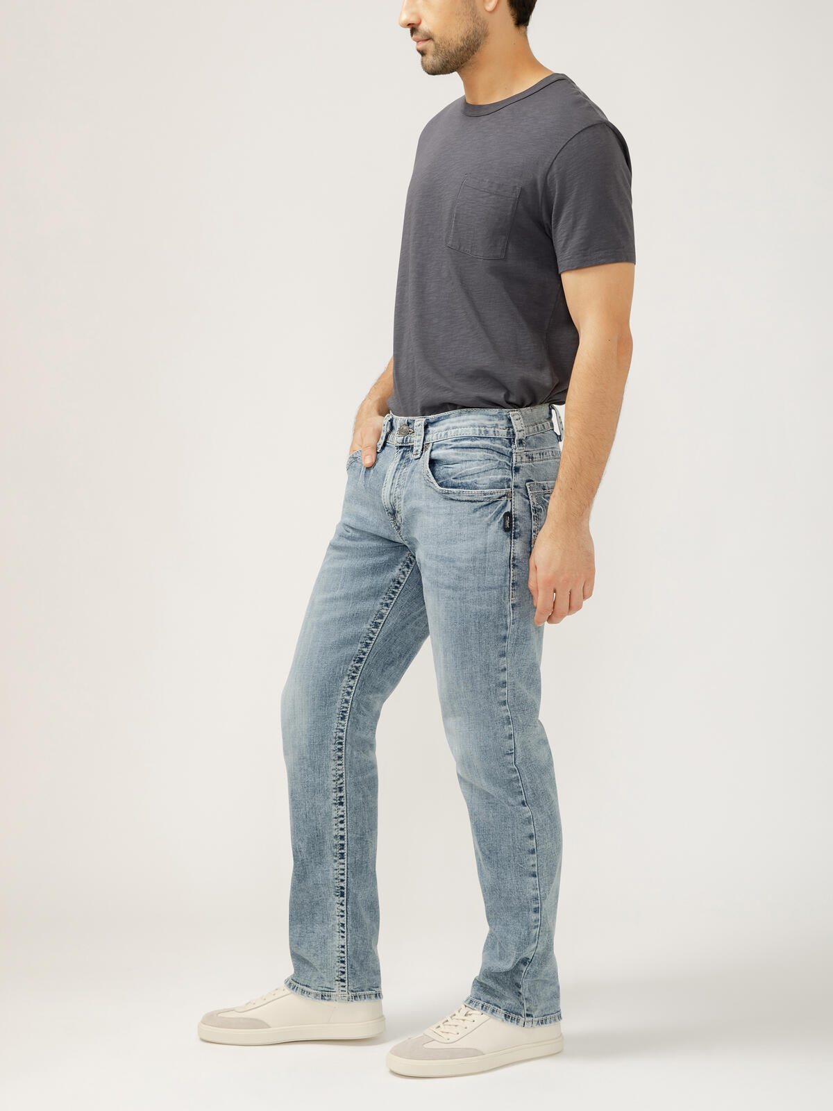 Eddie Relaxed Fit Slim Straight Jeans/Indigo