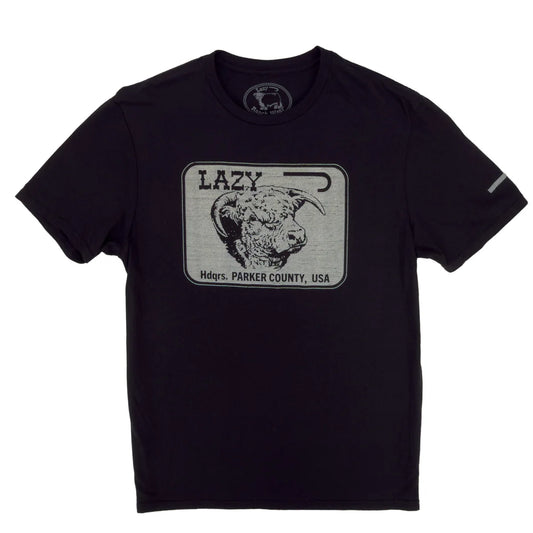 Lazy J Ranch Parker County Short Sleeve T-Shirt - Black