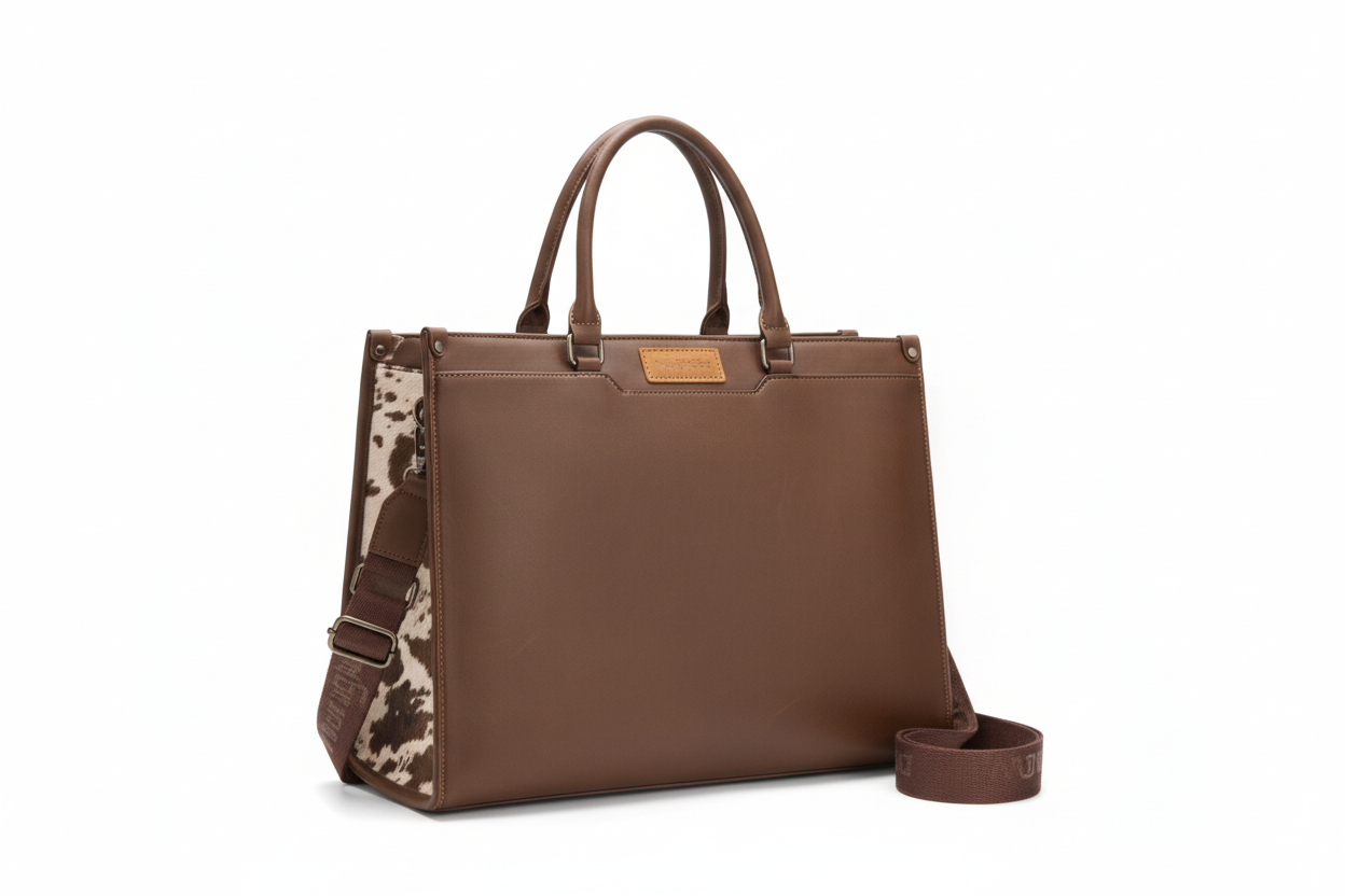 WG389-8119 Wrangler Carry-All Large Tote Work Tote /Crossbody - Coffee