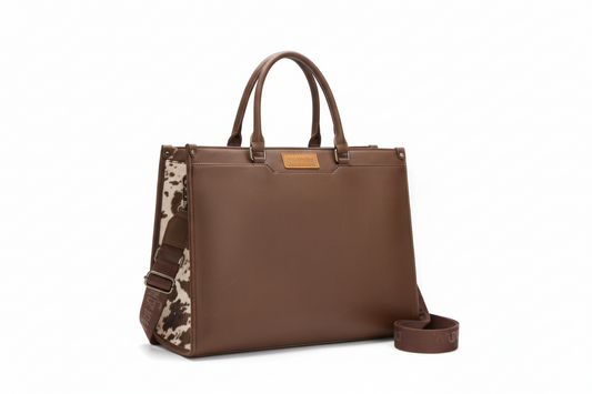 WG389-8119 Wrangler Carry-All Large Tote Work Tote /Crossbody - Coffee