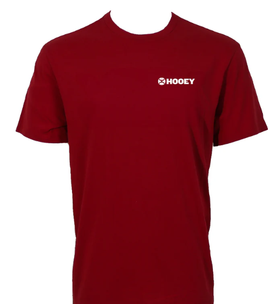 "Zenith" Red w/Multi-Color Stripes Hooey T-shirt