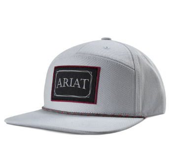 Ariat Snap Back 7Panel Patch Brim Rope Grey