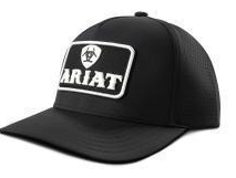 Ariat Mens Cap Snap Back 3D Embroidered Patch Plack