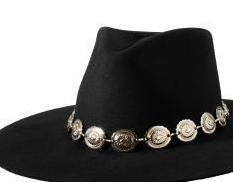 3D Western Hatband 1" Conchos Silver