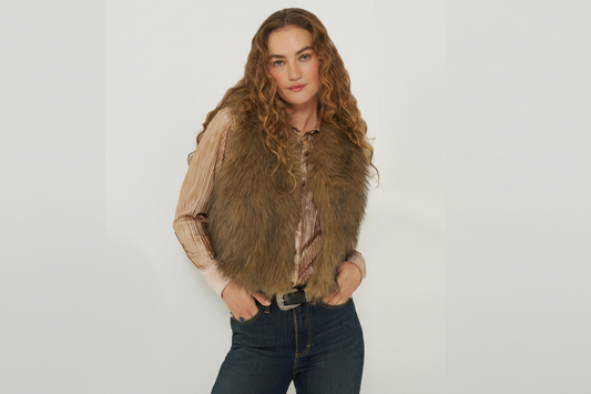 Wrangler® X Lainey Wilson Fur Vest- 112382832