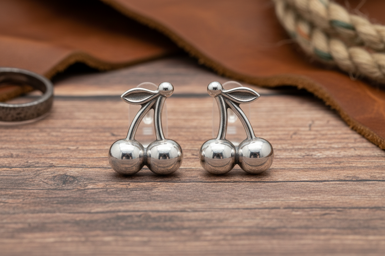 Cowgirl Cutie Silvertone Stud Earrings
