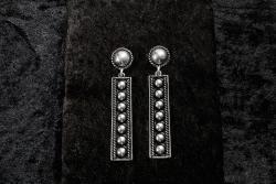 img Silver Strike Earrings Studded Bar