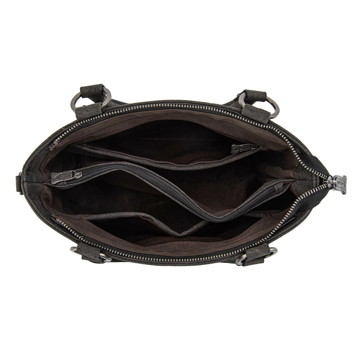 Trinity Ranch Genuine Hair-On Cowhide Collection Concealed Carry Tote