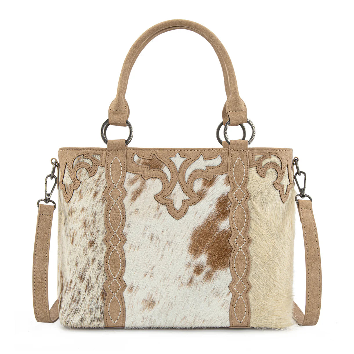 Trinity Ranch Genuine Hair-On Cowhide Collection Concealed Carry Tote