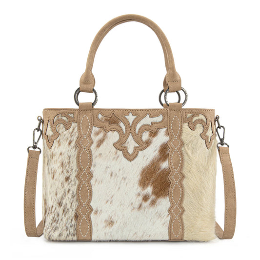 Trinity Ranch Genuine Hair-On Cowhide Collection Concealed Carry Tote