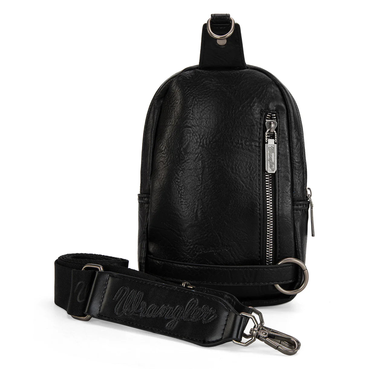 WG174-210 Wrangler Southwestern Knitted Sling Bag - Black
