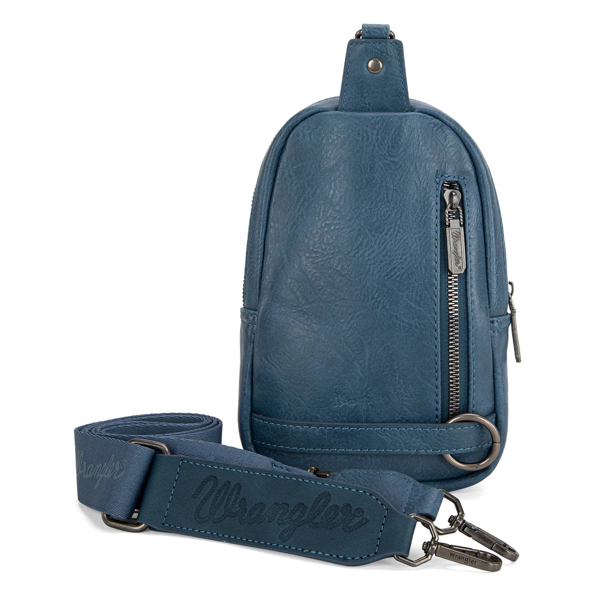 WG174-210 Wrangler Southwestern Knitted Sling Bag - Jean