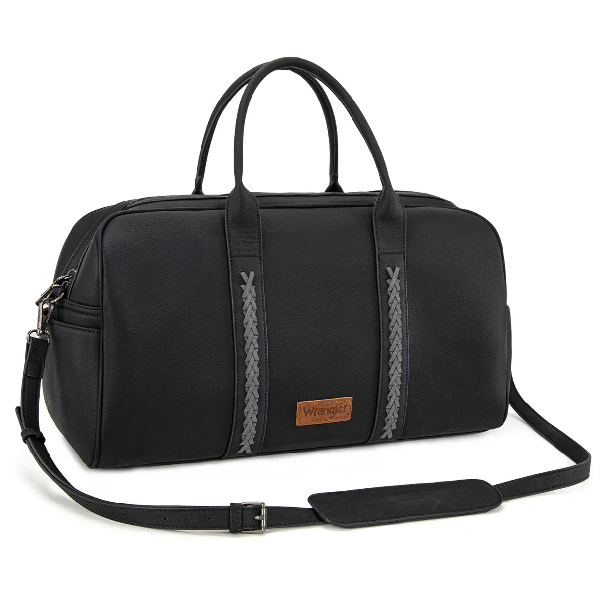 WG262-5110 Wrangler Whipstitch Collection Duffle Bag -Black