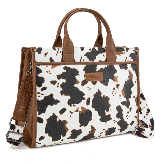 WG288-8119 Wrangler Carry-All Large Tote Work Tote /Crossbody - Cow-Brown