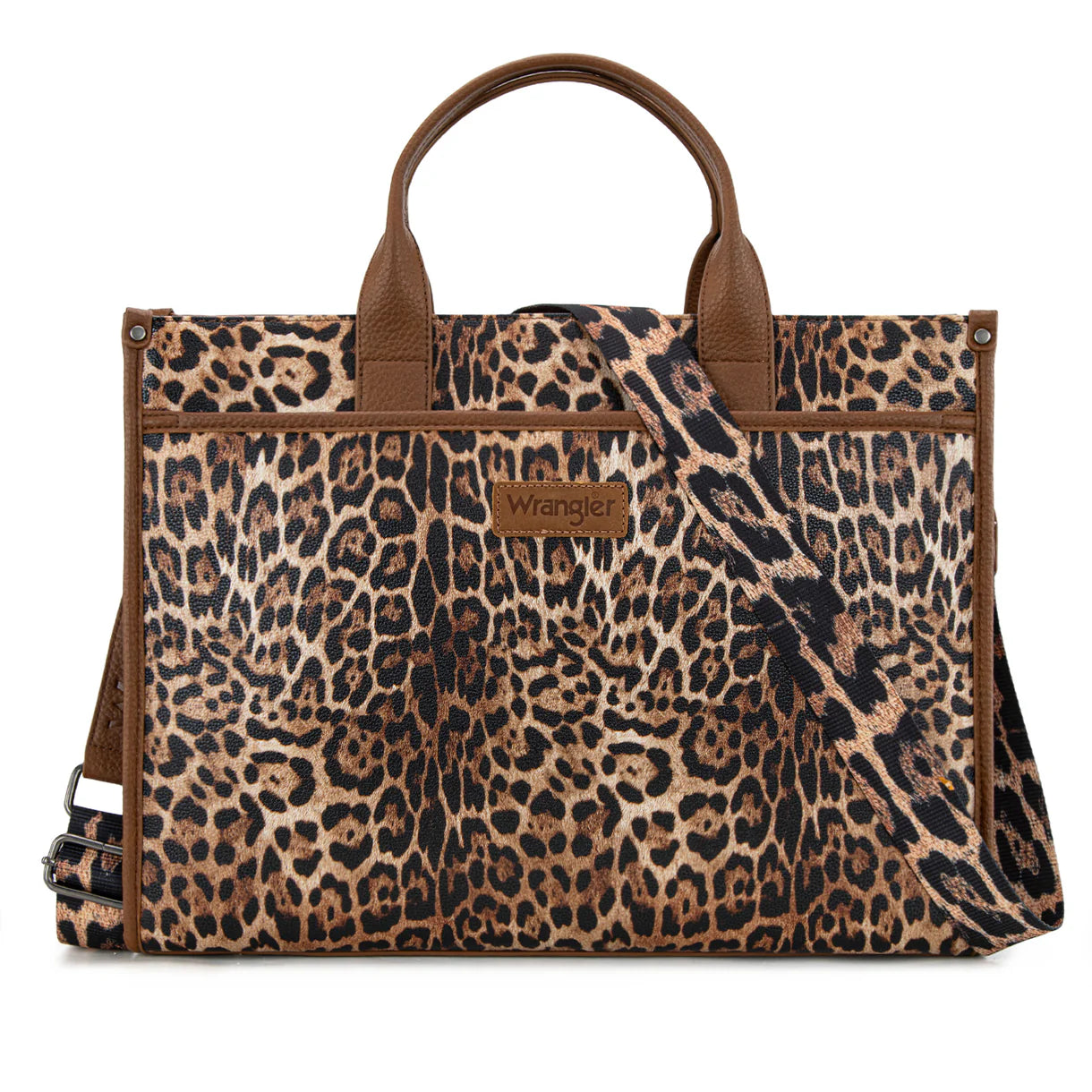 WG288-8119 Wrangler Carry-All Large Tote Work Tote /Crossbody - Leopard