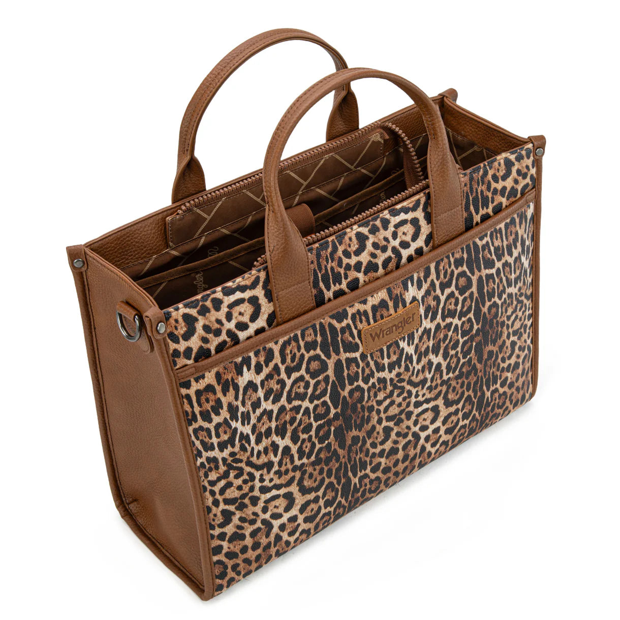 WG288-8119 Wrangler Carry-All Large Tote Work Tote /Crossbody - Leopard