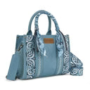 Wrangler Braided Paisley Bandana Tote Bag - Jean