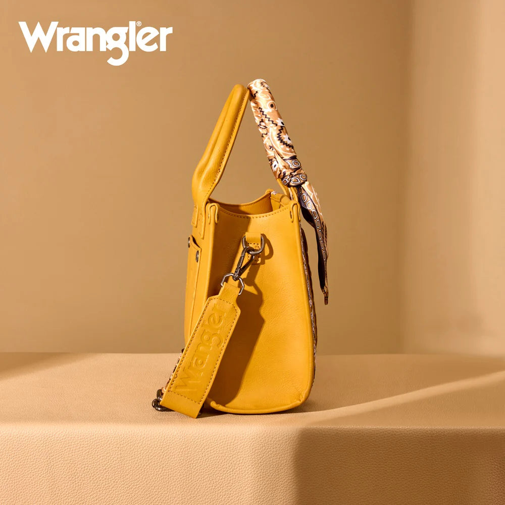 Wrangler Braided Paisley Bandana Tote Bag - Yellow