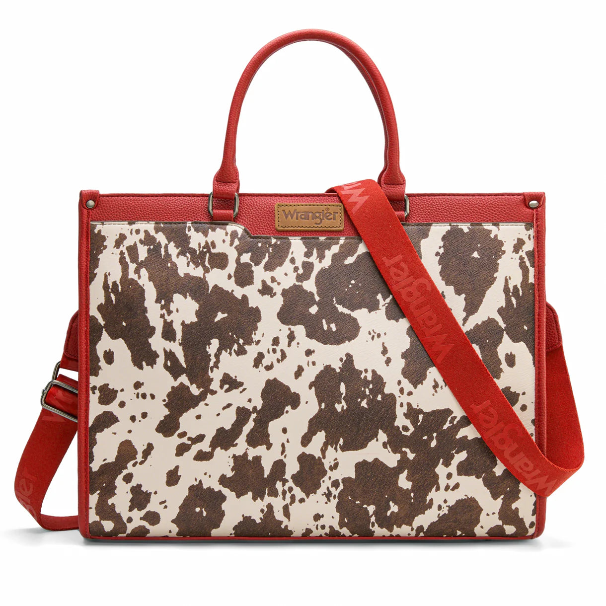 WG389-8119 Wrangler Carry-All Large Tote Work Tote /Crossbody - Cow-Red