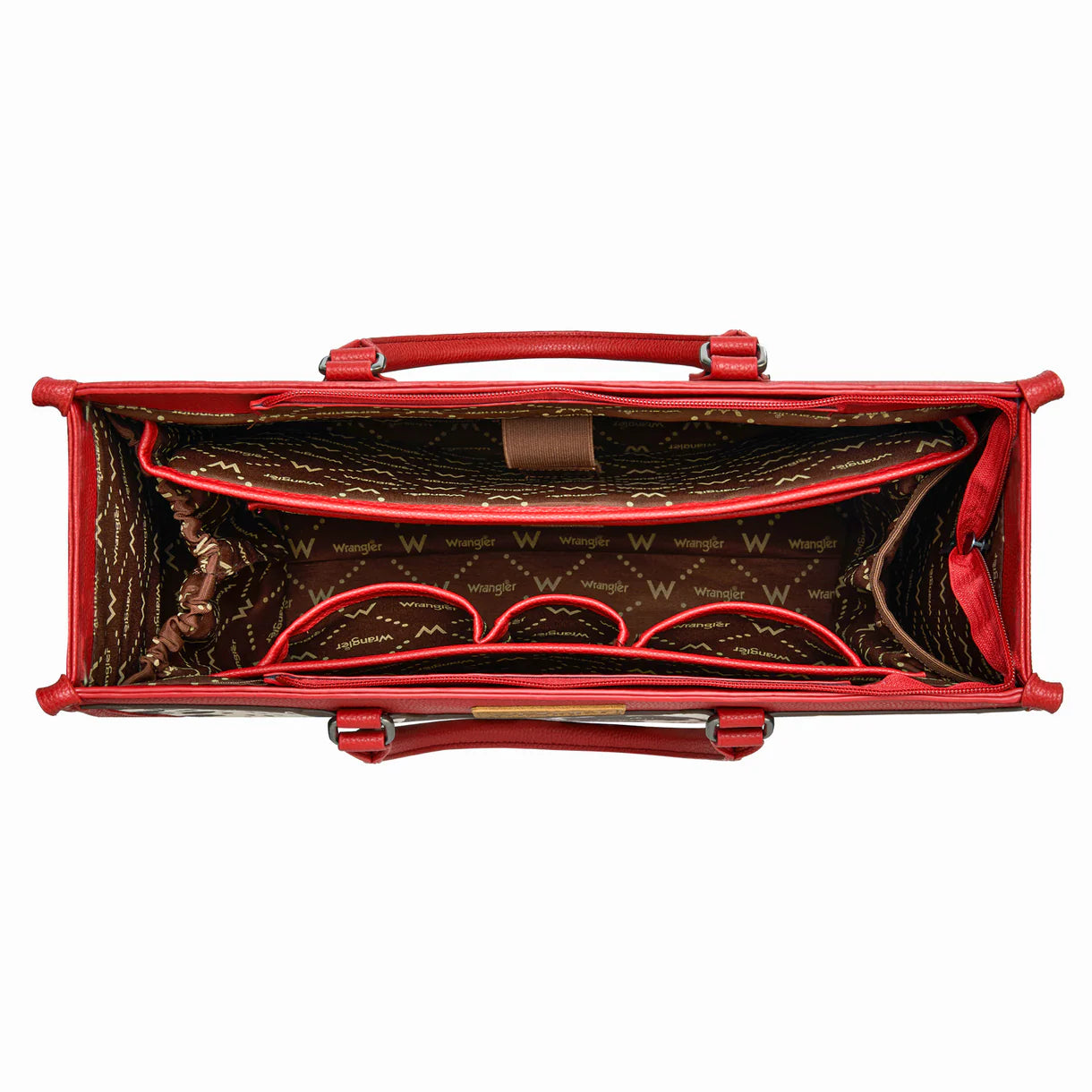WG389-8119 Wrangler Carry-All Large Tote Work Tote /Crossbody - Cow-Red