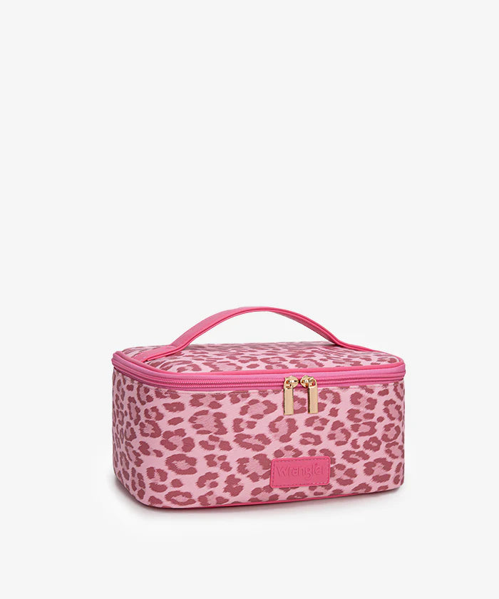 Wrangler Leopard PU Makeup Bag