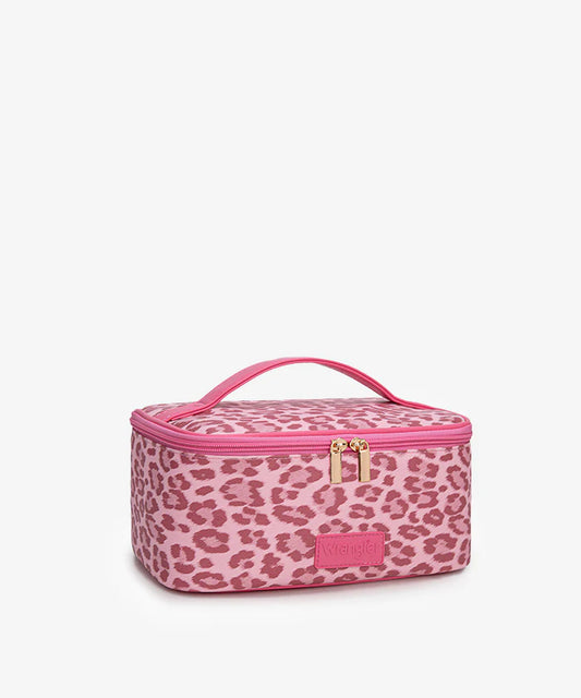 Wrangler Leopard PU Makeup Bag