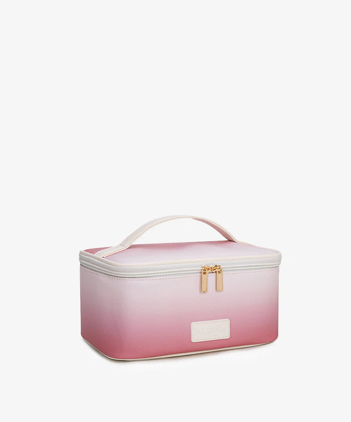 WG392-9000TN-KH Wrangler Ombre Cosmetic Travel Case-Tan/Khaki