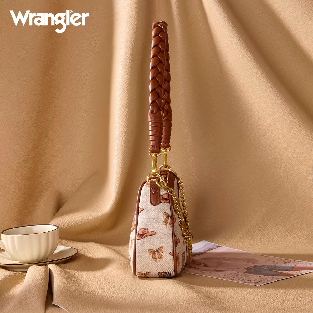 Wrangler Western Cowgirl Print Shouleder Bag - Tan